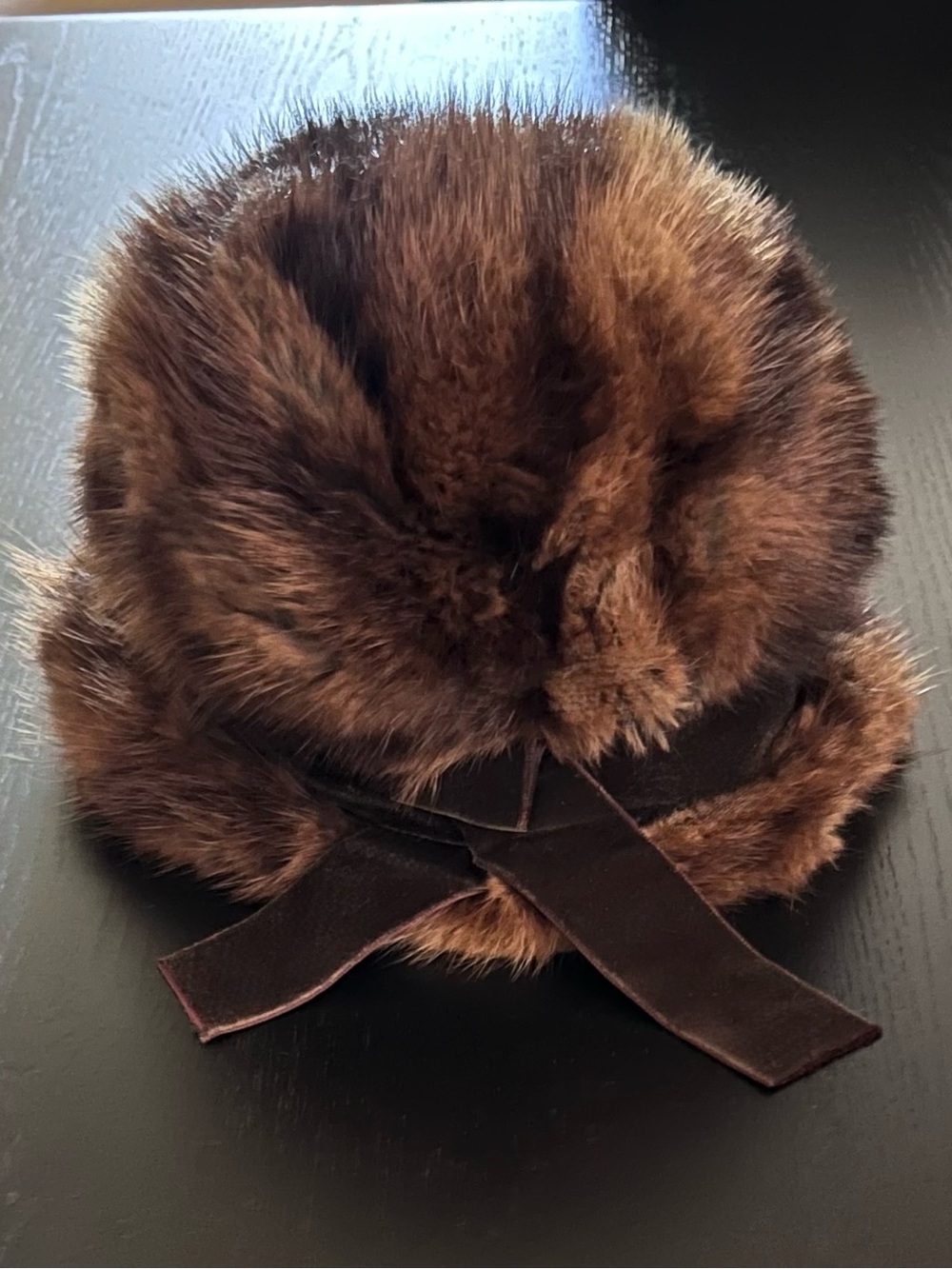 Vintage Mink Pill Box Hat